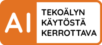 Tekoälyn käytöstä kerrottava.
