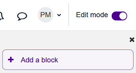 Add a block