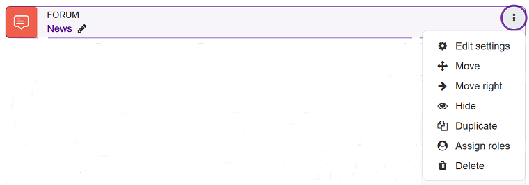 Edit an activity
